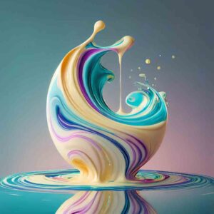 Flüssige Harmonie – abstrakte Bildkunst als limitierte Kunst, Fine-Art Print